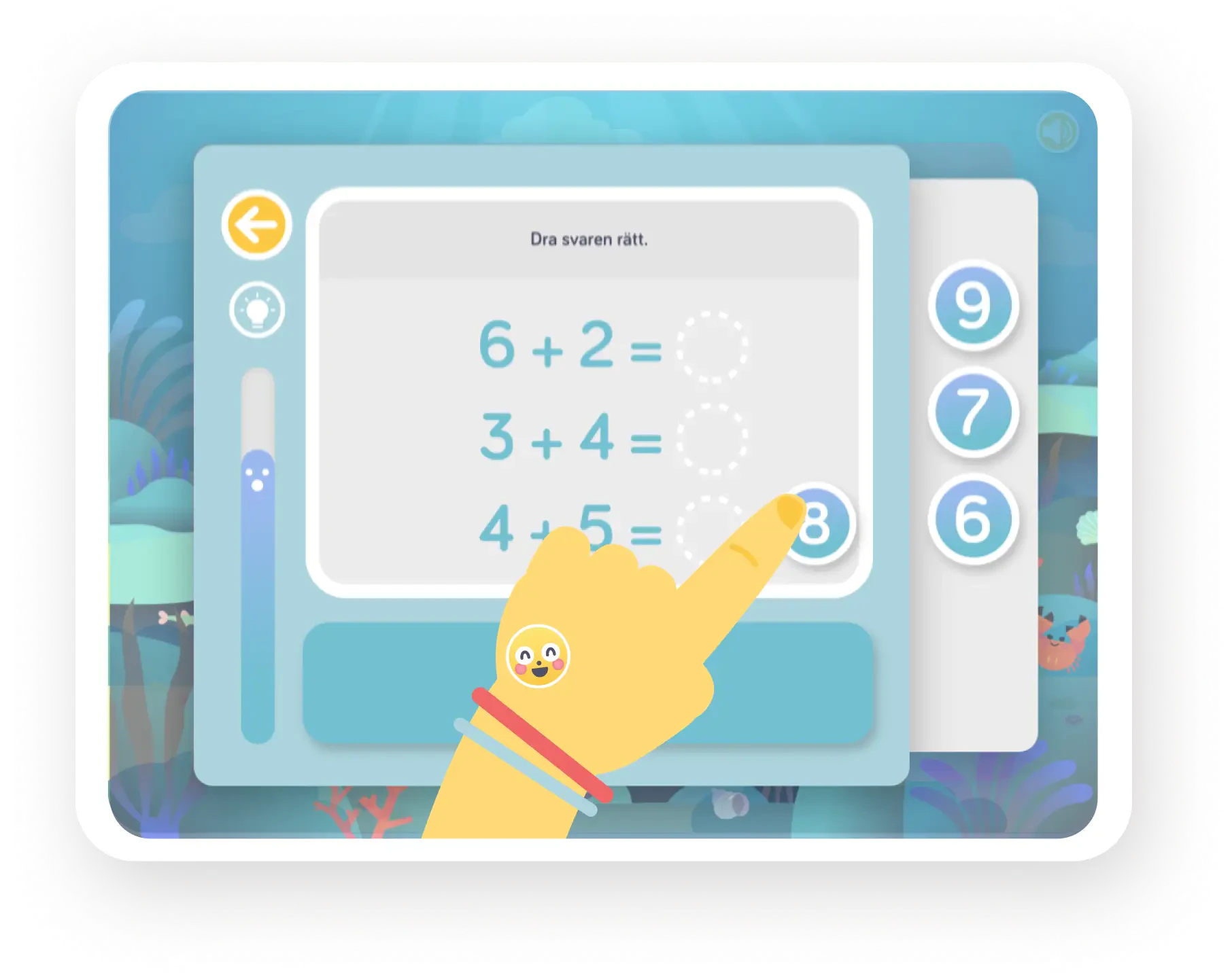 Tonåring som löser matematiska problem med en Albert-app