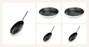 Vertailussa: Stekpanna 20cm, Handtagslös stekpanna 24cm, Handtagslös stekpanna 28cm, Stekpanna 24 cm - hybrid non-stick onyx cookware stekpanna ym.