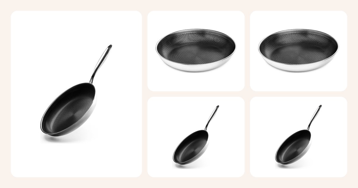 Vertailussa: Stekpanna 20cm, Handtagslös stekpanna 24cm, Handtagslös stekpanna 28cm, Stekpanna 24 cm - hybrid non-stick onyx cookware stekpanna ym.