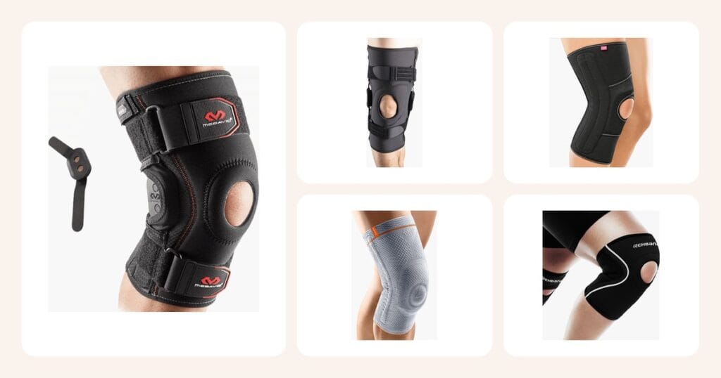 Vertailussa: Knästöd - McDavid Knee Support Brace, Knäskydd - Crossrunner Pull On Short, Knäskålsstabiliserande knäskydd - PT Soft, Knäskydd - Genu-Hit RS, Knästöd - Patella Sleeve ym.