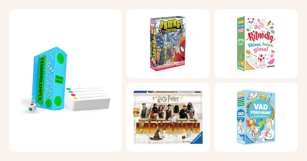 Vertailussa: Ekonomikampen Sällskapsspel (SE), Marvel Damage Control Brädspel, Ritnödig - Sällskapsspel (SE), Harry Potter Labyrinth Brädspel, Vad Försvann? - Sällskapsspel (SE)
