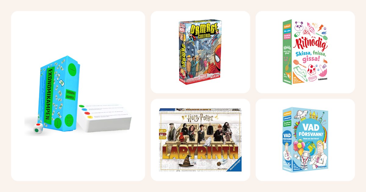 Vertailussa: Ekonomikampen Sällskapsspel (SE), Marvel Damage Control Brädspel, Ritnödig - Sällskapsspel (SE), Harry Potter Labyrinth Brädspel, Vad Försvann? - Sällskapsspel (SE)
